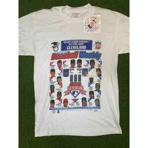 1997 MLB All Star Game - Rosters - Dead Stock NWT - Vintage MLB Tee Shirt (Larg